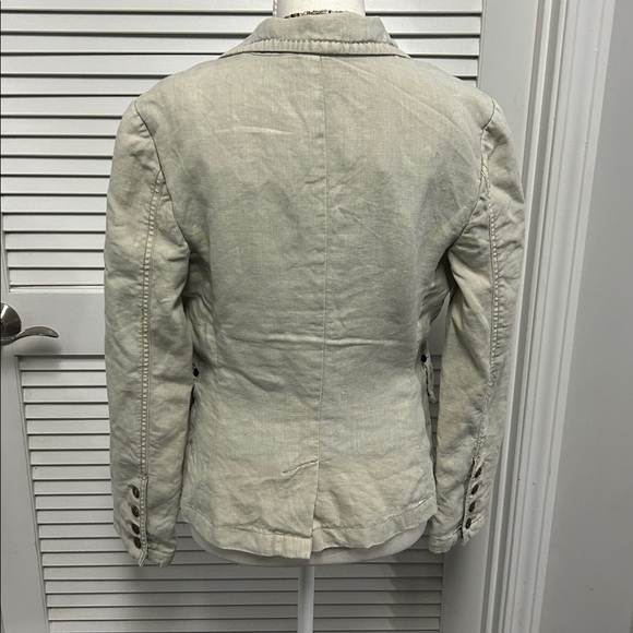 Fillmore California Natural Linen Blazer Womens - Picture 3 of 6